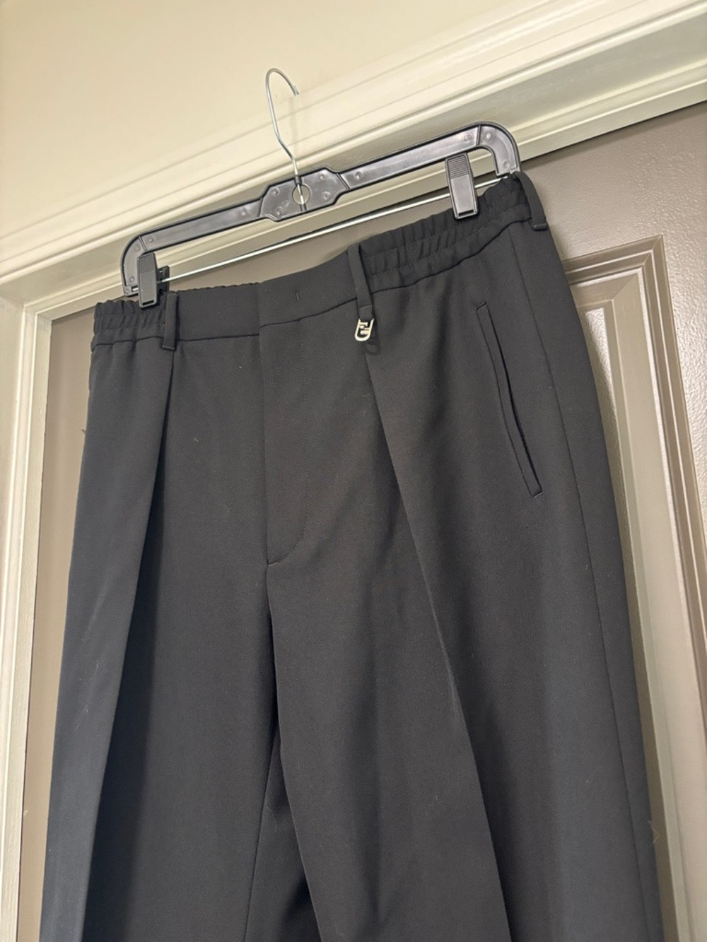 Fendi Black dress pants silver fendi hardware - Picture 5 of 6